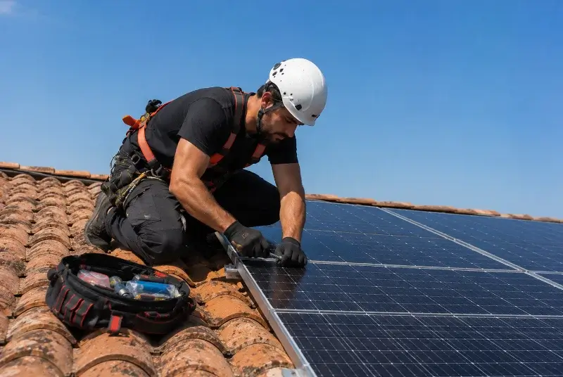 Maintenance et monitoring de panneaux solaires à la Gacilly